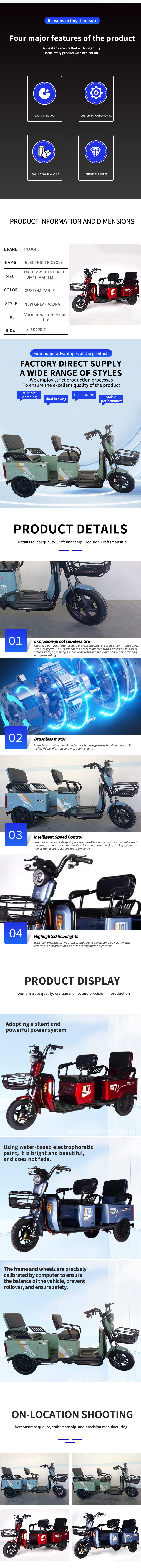 Electric Tricycle New Great Vajra